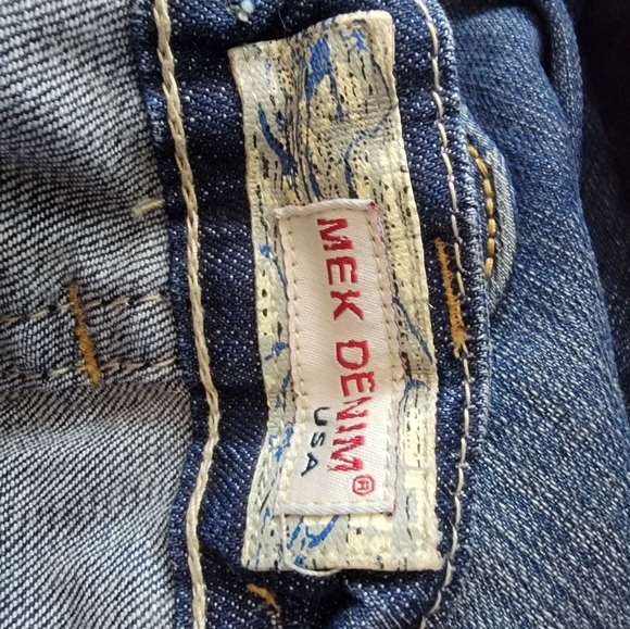 Mek distressed Oaxaca boot cut jeans 27x34 - Picture 5 of 6